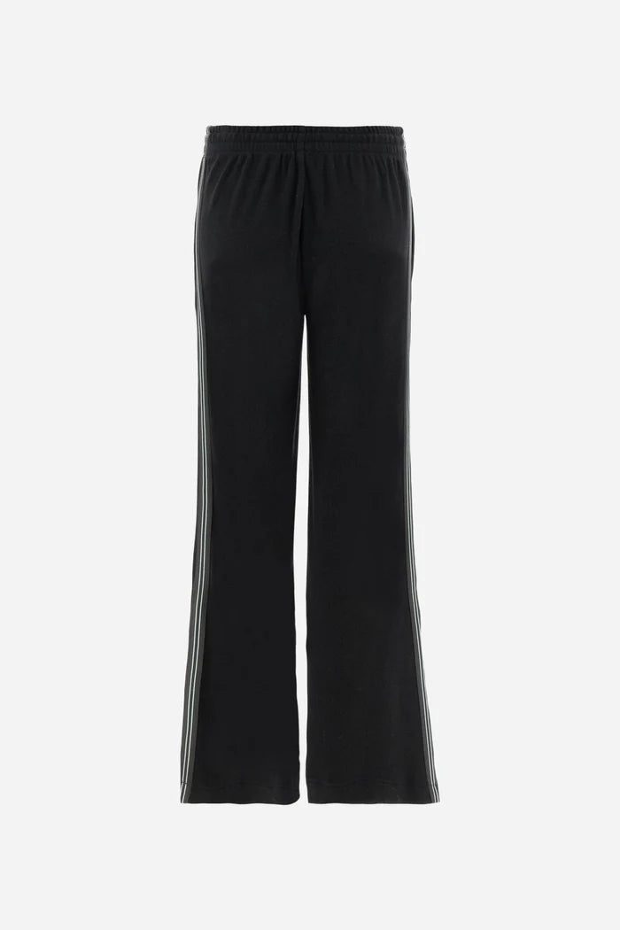 La Martina Women’s Joggers Cotton Interlock Fleece with Striped Bands | Black