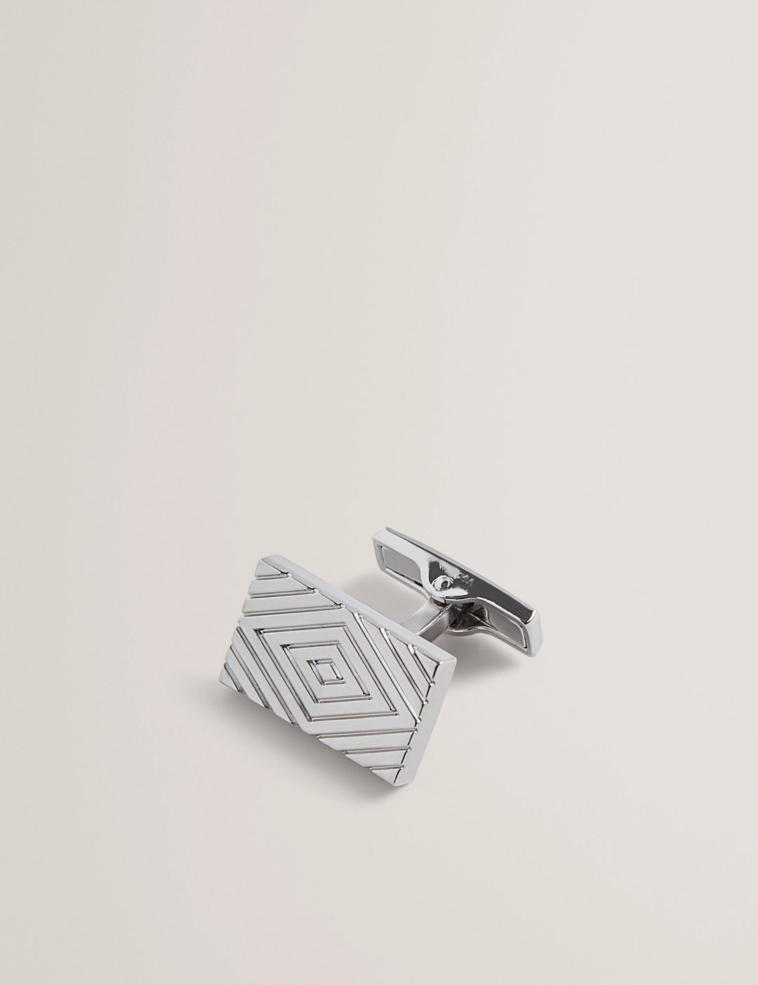 Ted Baker Diamond Engraving Cufflinks | Silver