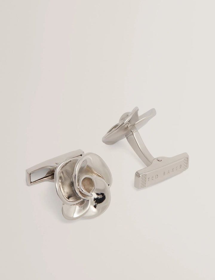 Ted Baker Roseo Rose Cufflinks | Silver