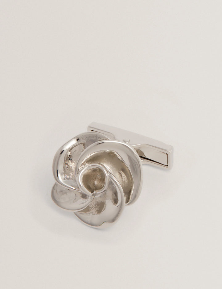 Ted Baker Roseo Rose Cufflinks | Silver