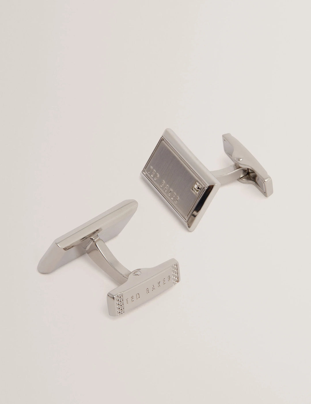 Ted Baker Kristol Brushed Metal Cufflinks | Silver