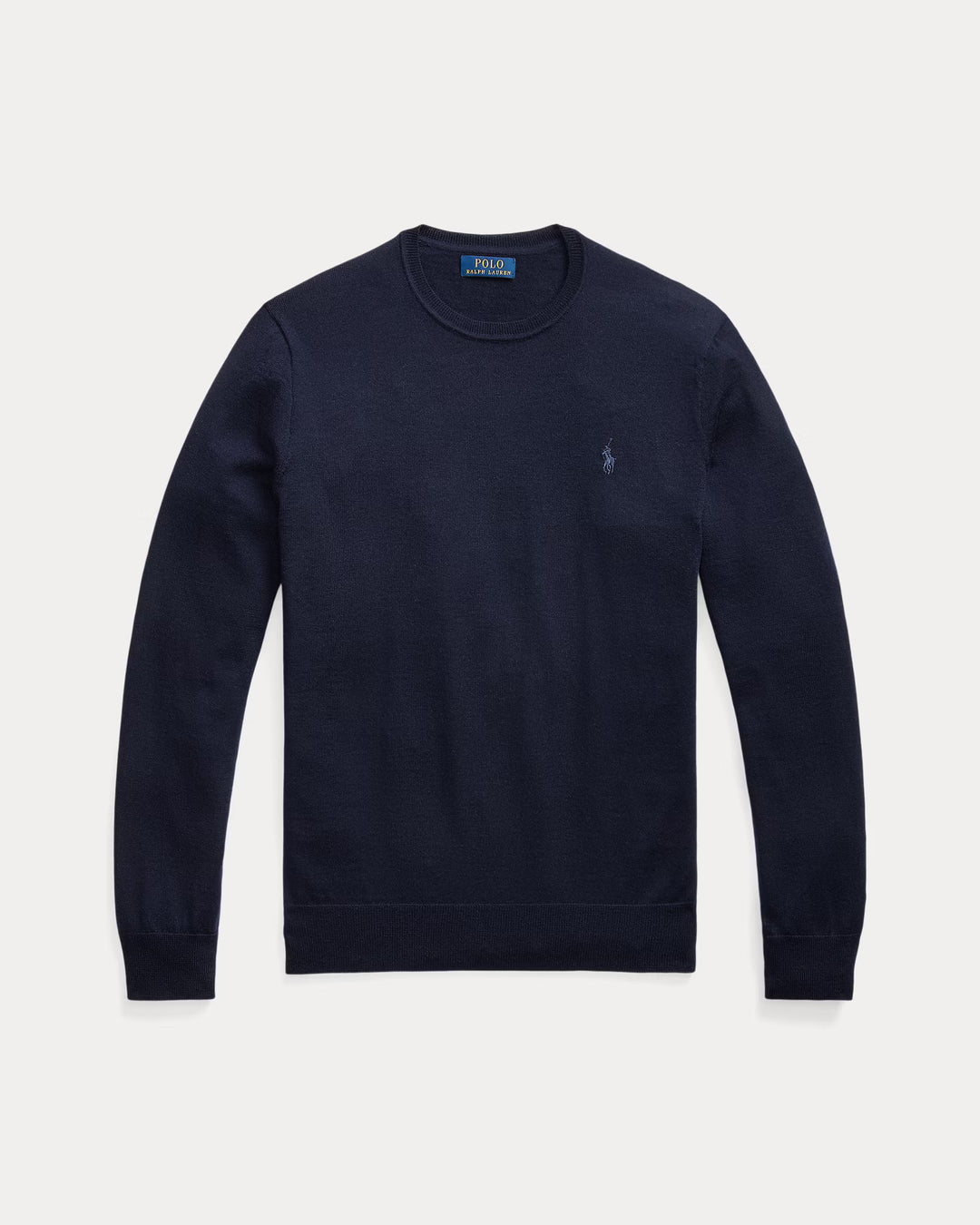 Ralph Lauren Slim Fit Washable Wool Crewneck Jumper | Hunter Navy