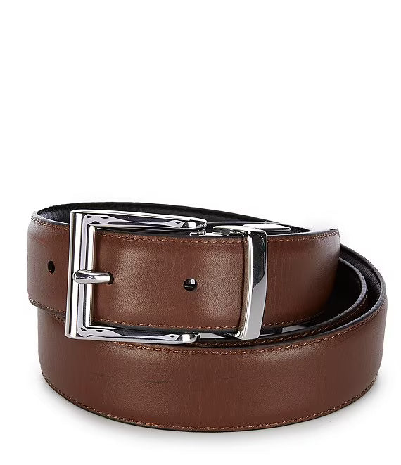 Ralph Lauren Reversible Dress Belt | Black/Brown