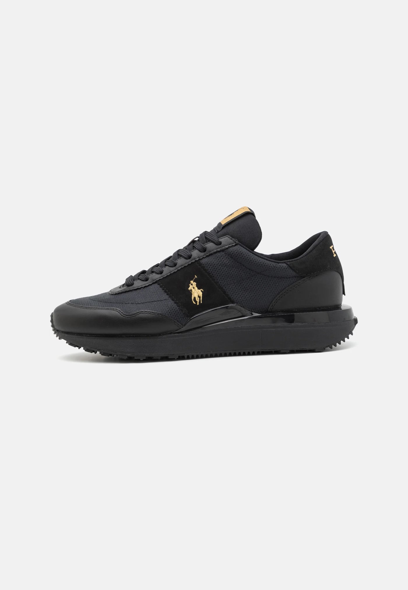 Ralph Lauren Men's Low Top Lace Sneakers Train 89 | Black