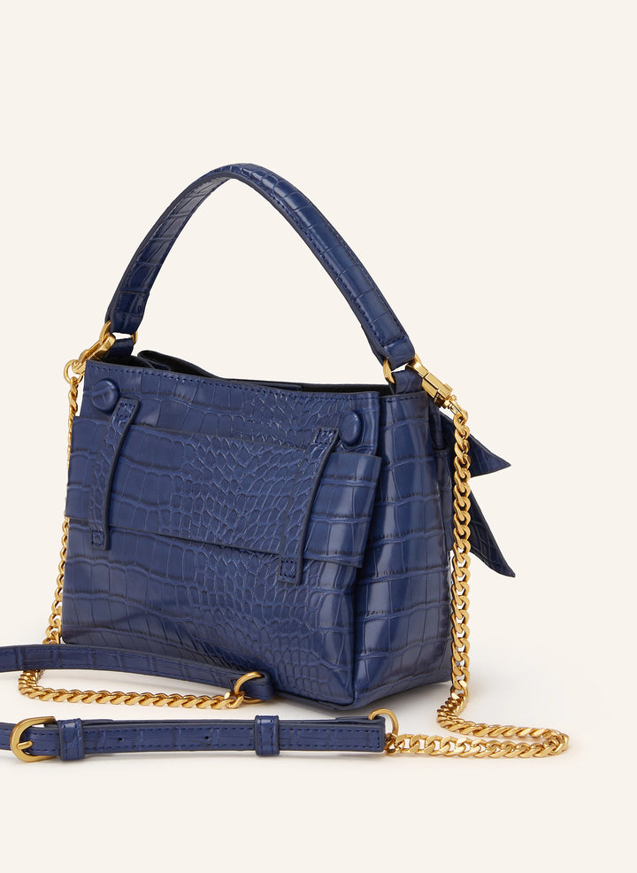 Ted Baker Ssansa Knot Bow Mini Top Handle Bag | Dark Blue