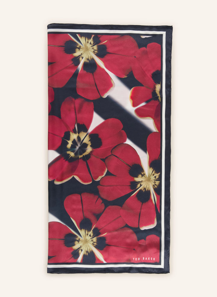 Ted Baker Jeeann Floral Printed Silk Square Scarf | Blue