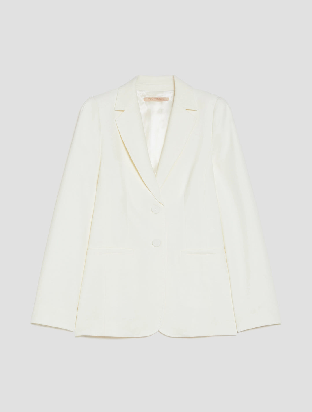 PennyBlack Single Breasted Cady Blazer | Wool White