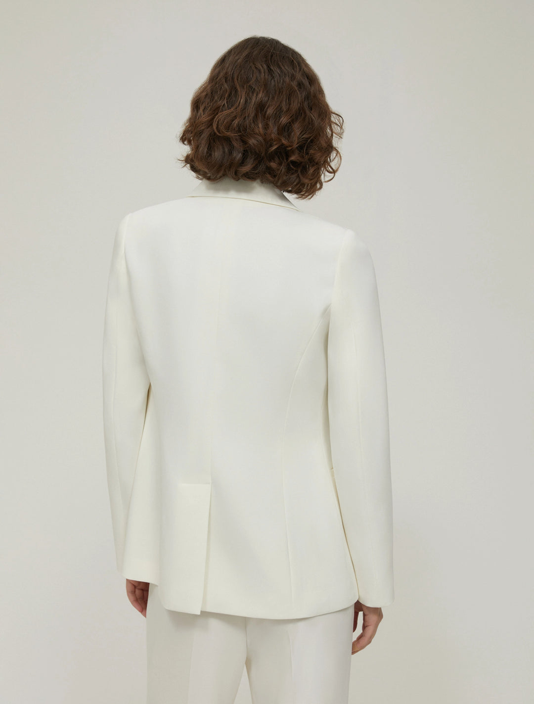 PennyBlack Single Breasted Cady Blazer | Wool White