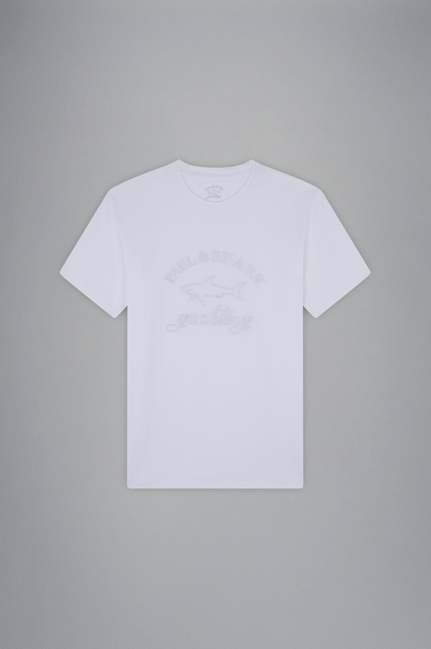 Paul & Shark Cotton T-shirt with Reflex Shark | White