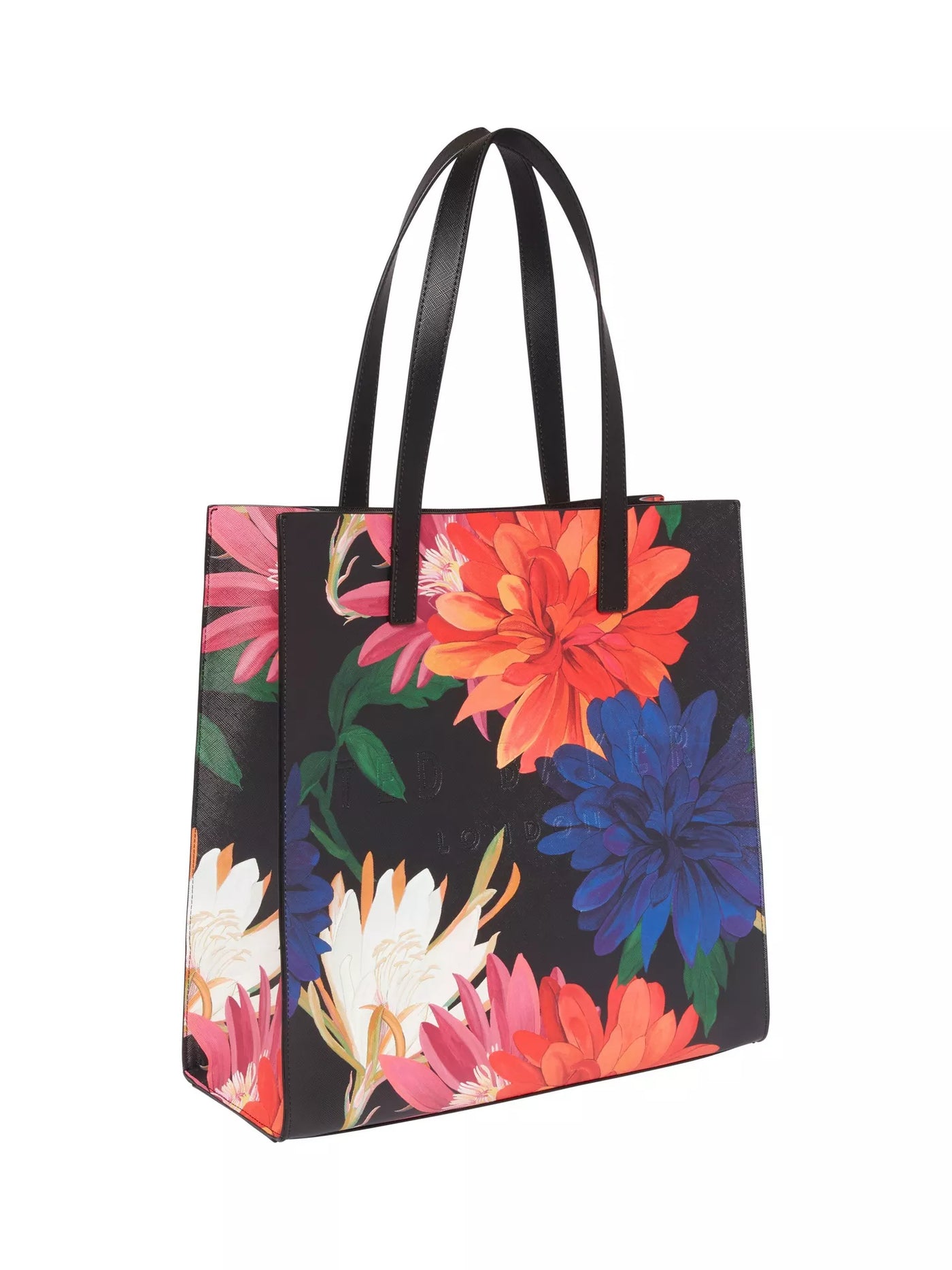 Ted Baker Amarly Printed Dahlia Large Icon Bag | Black