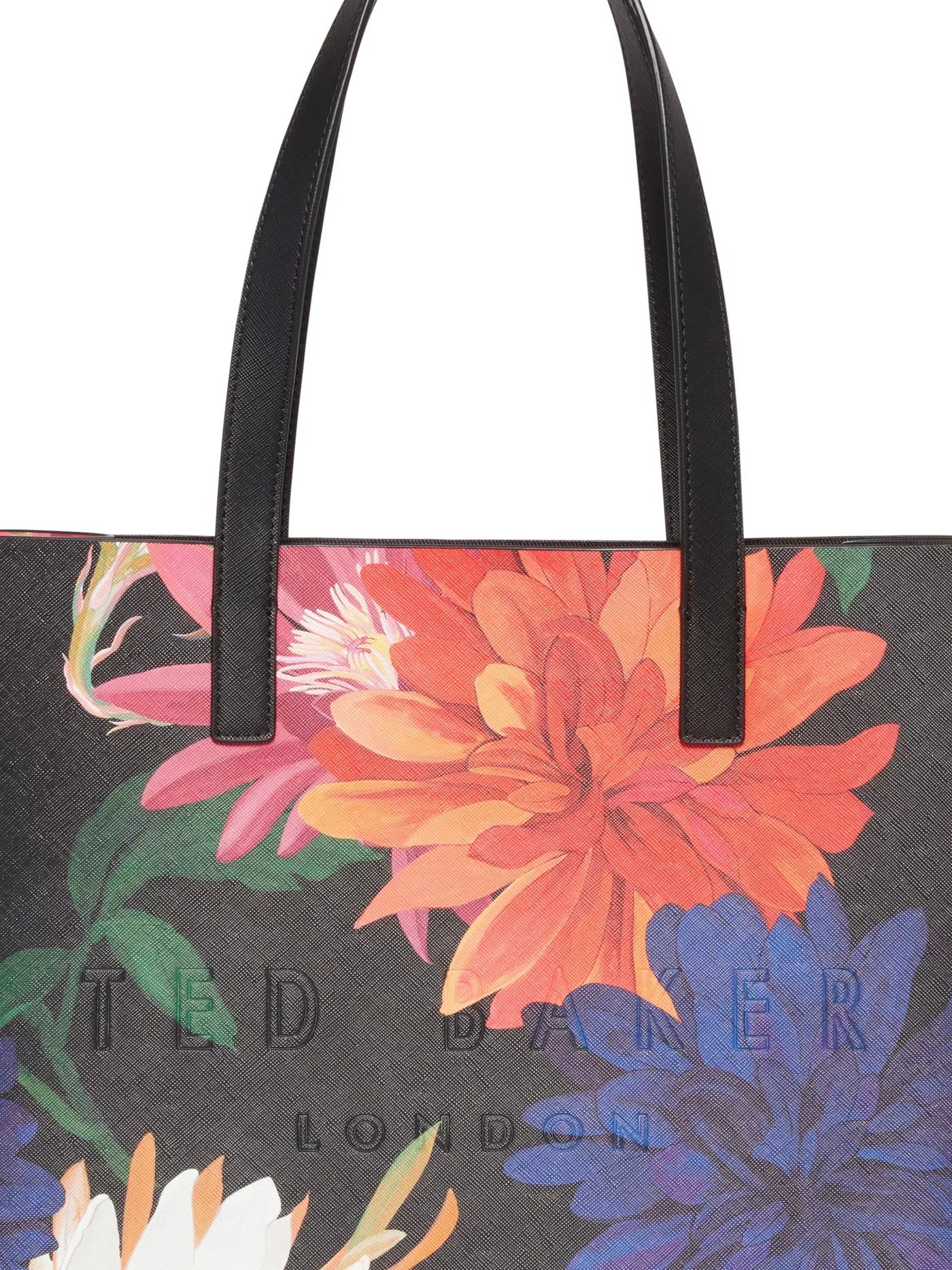 Ted Baker Amarly Printed Dahlia Large Icon Bag | Black