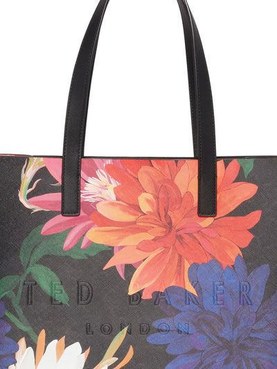 Ted Baker Amarly Printed Dahlia Large Icon Bag | Black