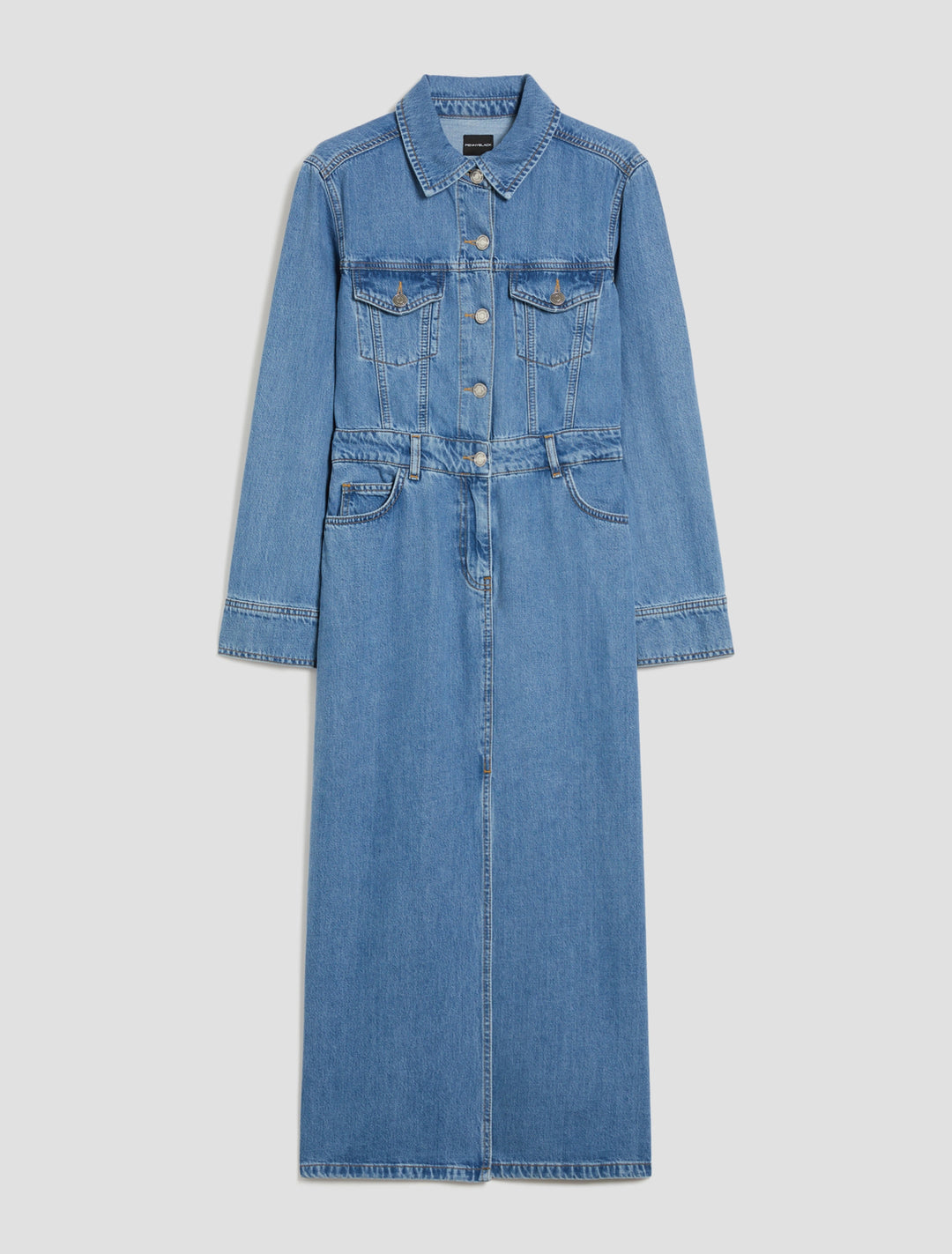 PennyBlack Lightweight Denim Shirt Dress | Navy