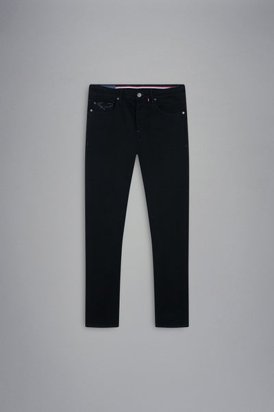 Paul & Shark Black Rivet Organic Cotton Stretch Jeans | Black