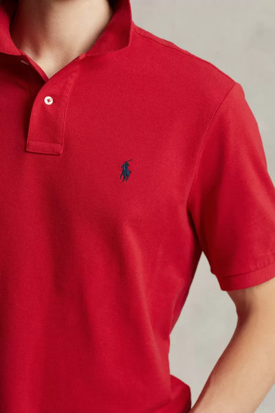 Ralph Lauren The Iconic Mesh Polo Shirt | Red