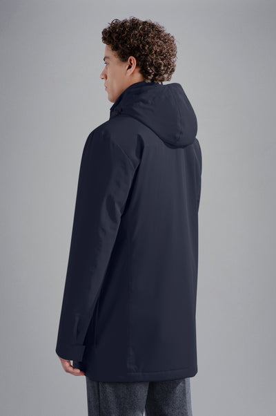 Paul & Shark Typhoon RE-4X4 Stretch Car Coat with Logo Tape | Navy