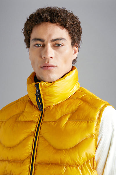 Paul & Shark Monogram Nylon Vest | Yellow