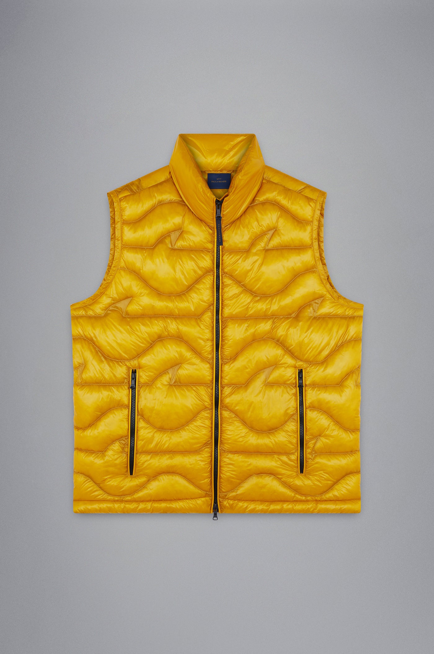 Paul & Shark Monogram Nylon Vest | Yellow