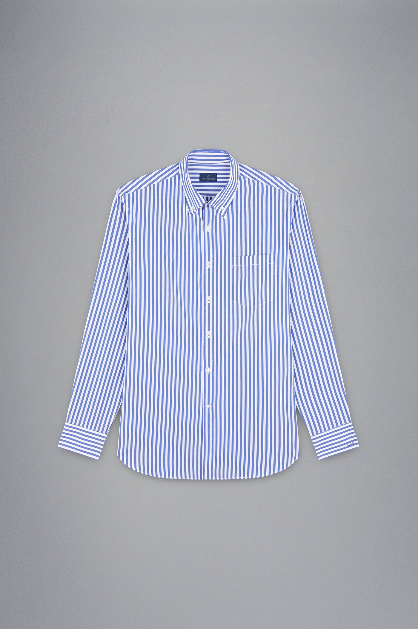 Paul & Shark Soft Touch Cotton Poplin Shirt | Blue/White