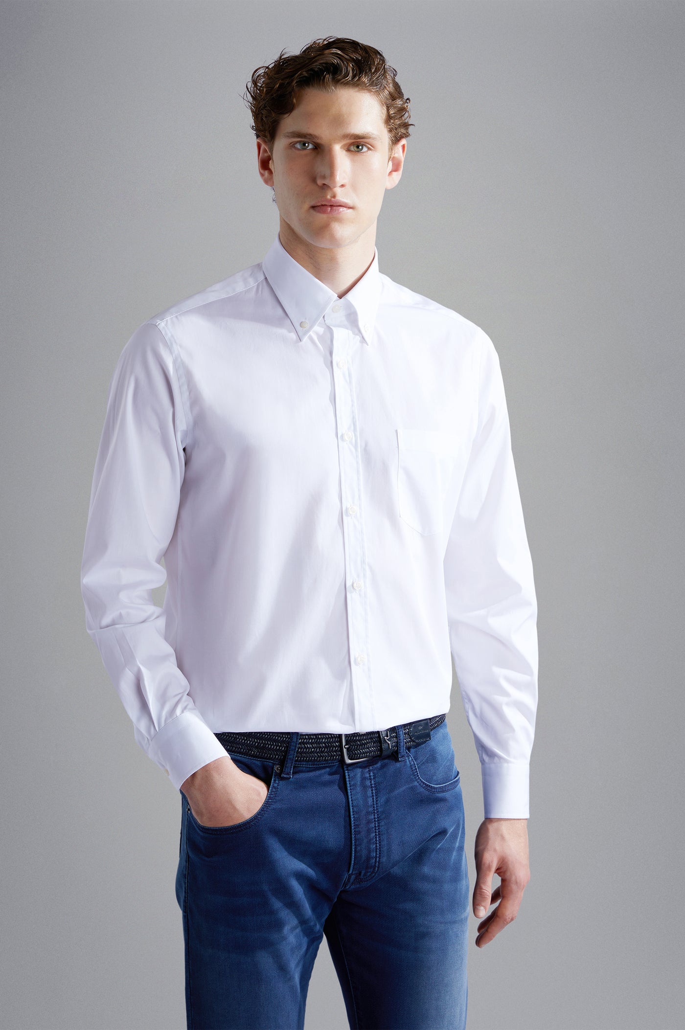 Paul & Shark Cotton Poplin Shirt | White