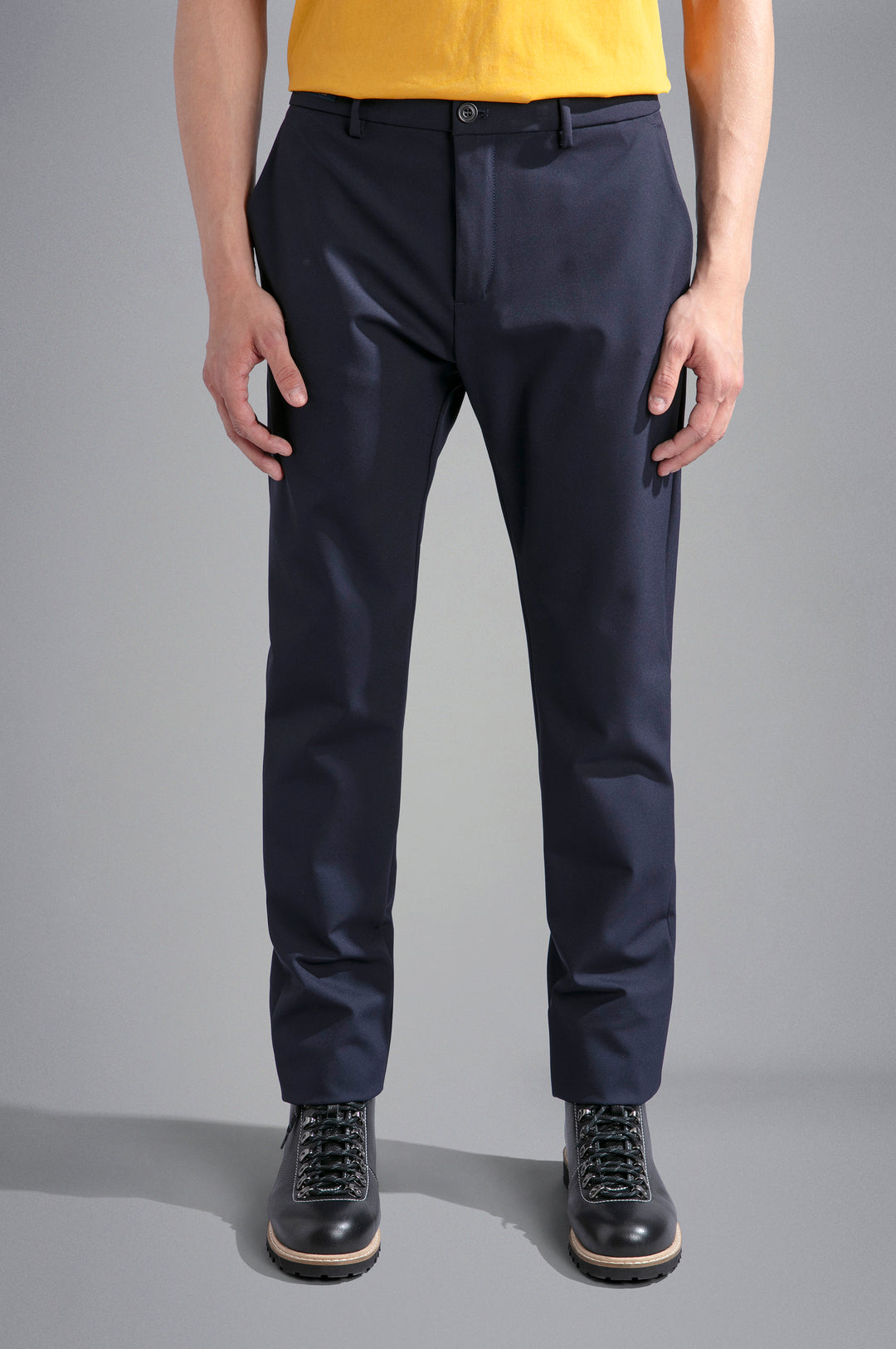 Paul & Shark Dynamic Stretch Nylon Regular fit Chino with Shark Fin | Navy