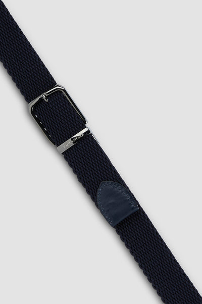 Paul & Shark Contrast Stripes Reversible Belt | Navy