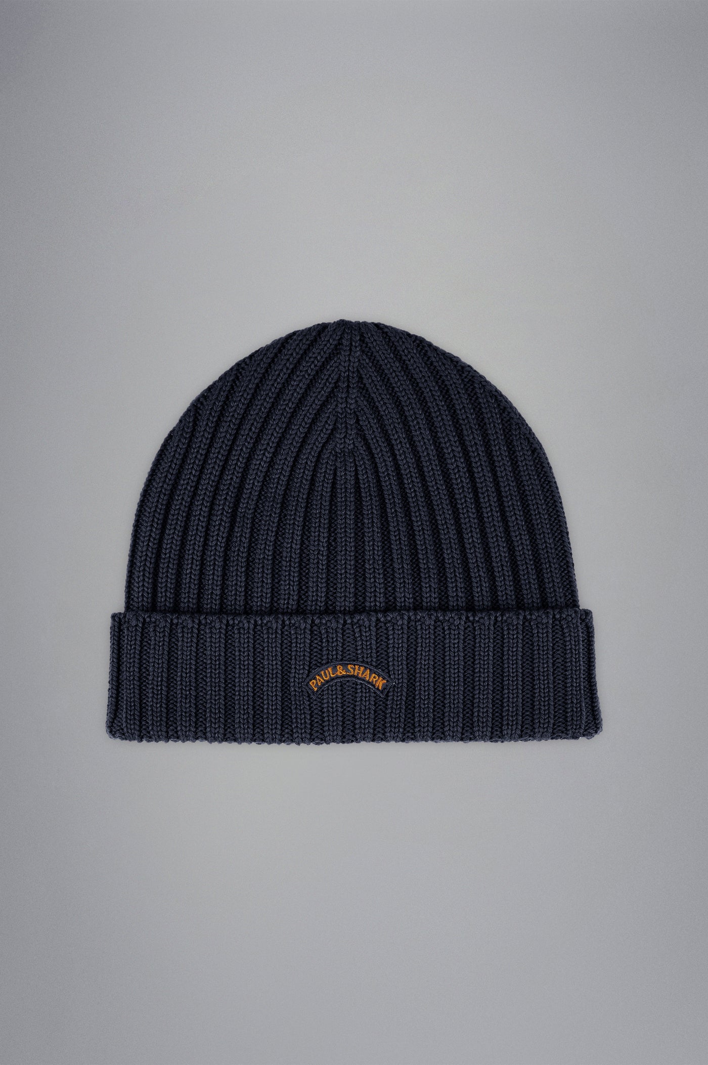 Paul & Shark Wool Beanie with Moon Badge | Navy