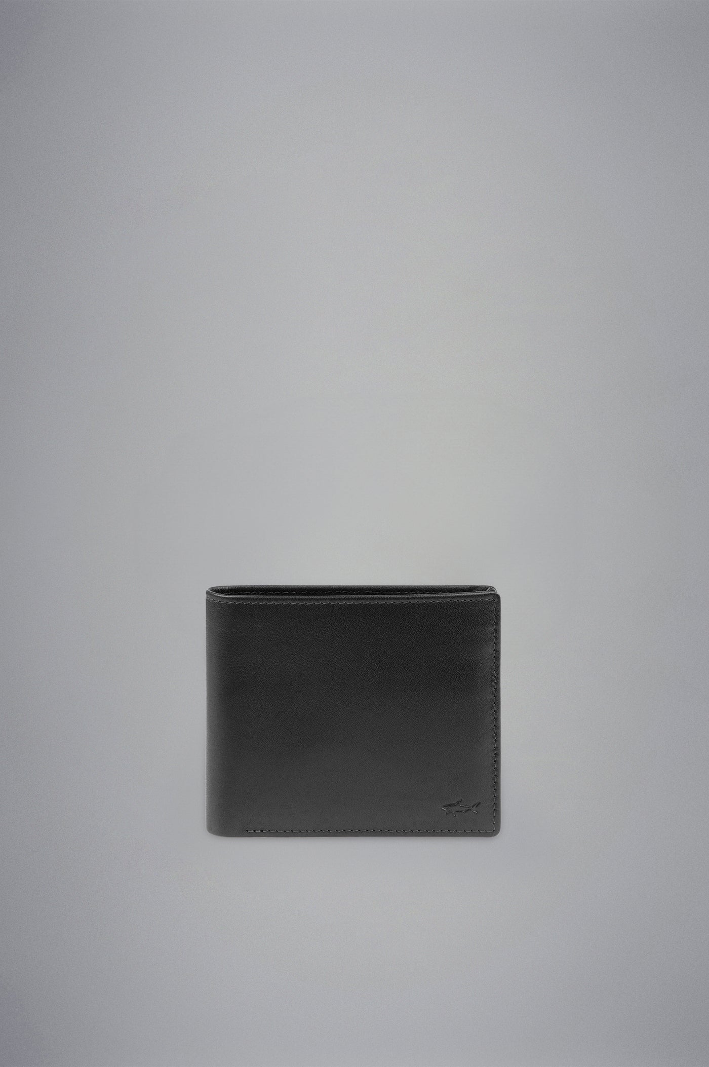 Paul & Shark Leather Billfold Coin Wallet | Black