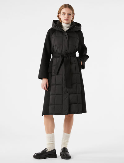 PennyBlack Technical Fabric and Cloth Coat Nuoro | Black