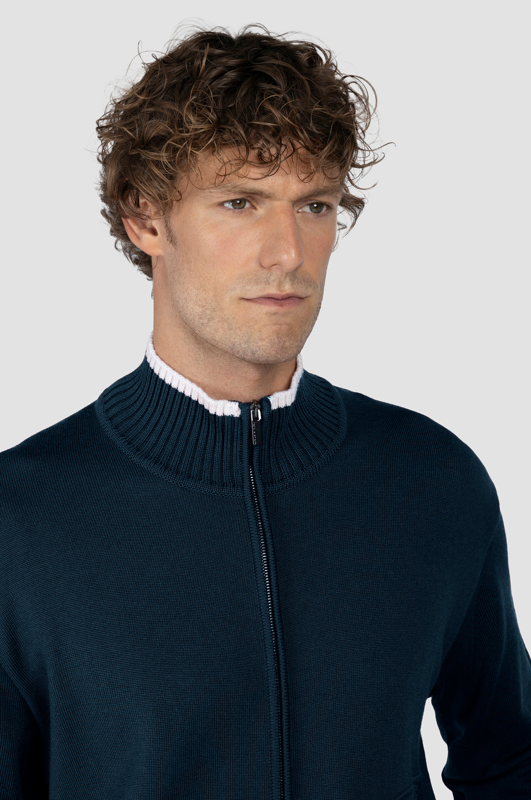 Paul & Shark Soft Cool Touch Wool Cardigan | Navy
