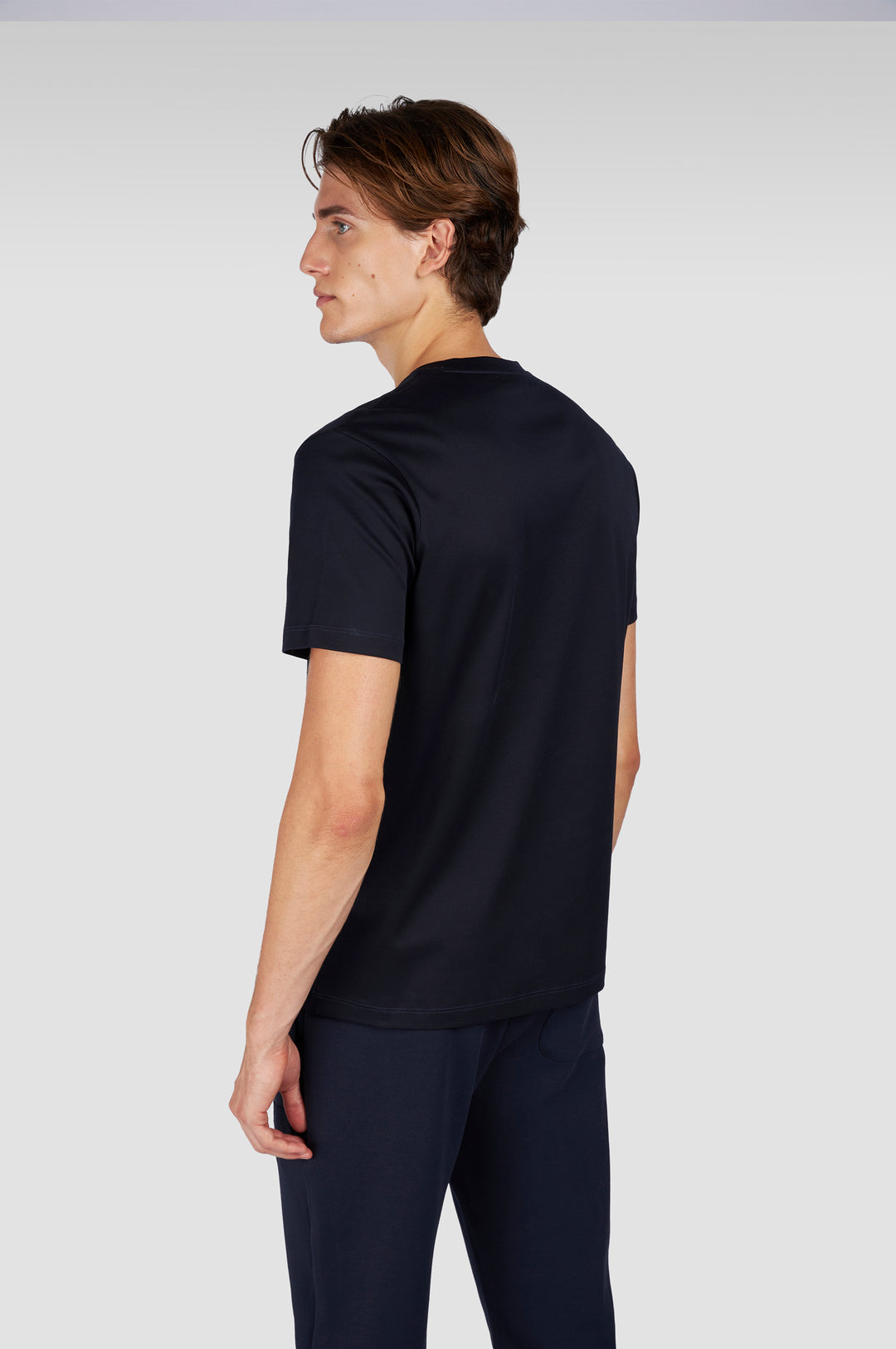 Paul & Shark Leather Badge Aqua Touch Cotton T-shirt | Navy