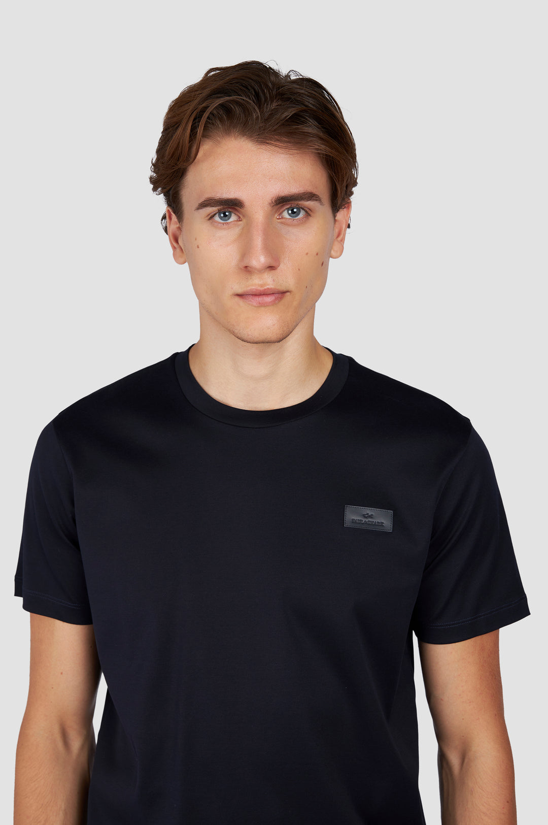 Paul & Shark Leather Badge Aqua Touch Cotton T-shirt | Navy