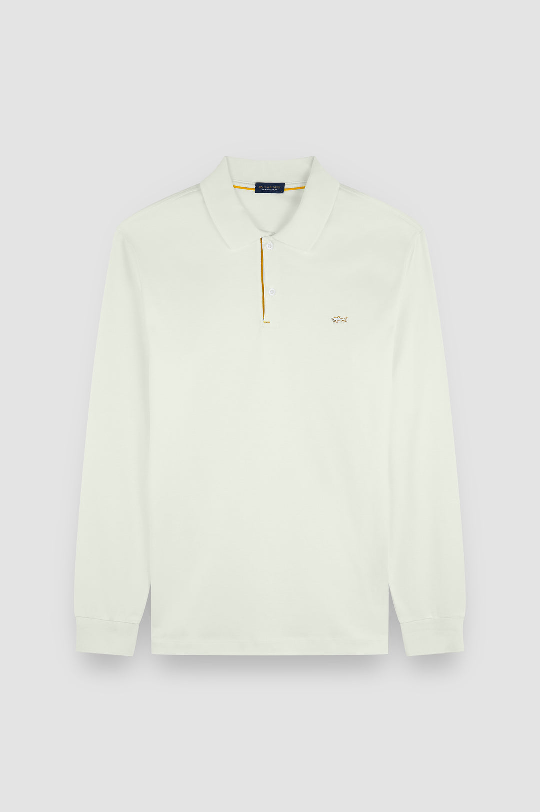 Paul & Shark Metal Shark Aqua Touch Cotton Polo | Cream
