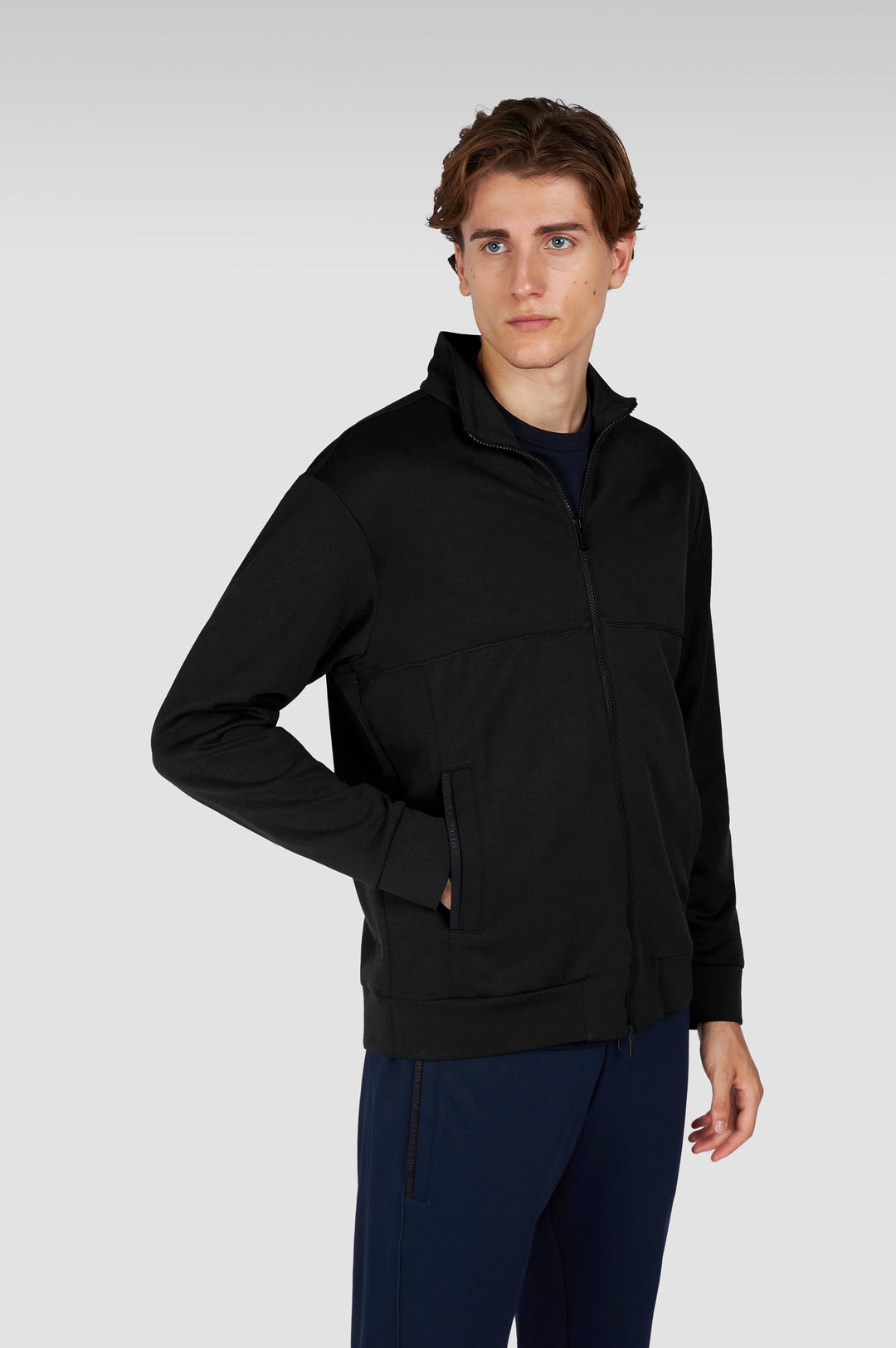 Paul & Shark Printed Fin Supersoft Fleece Sweatshirt | Black