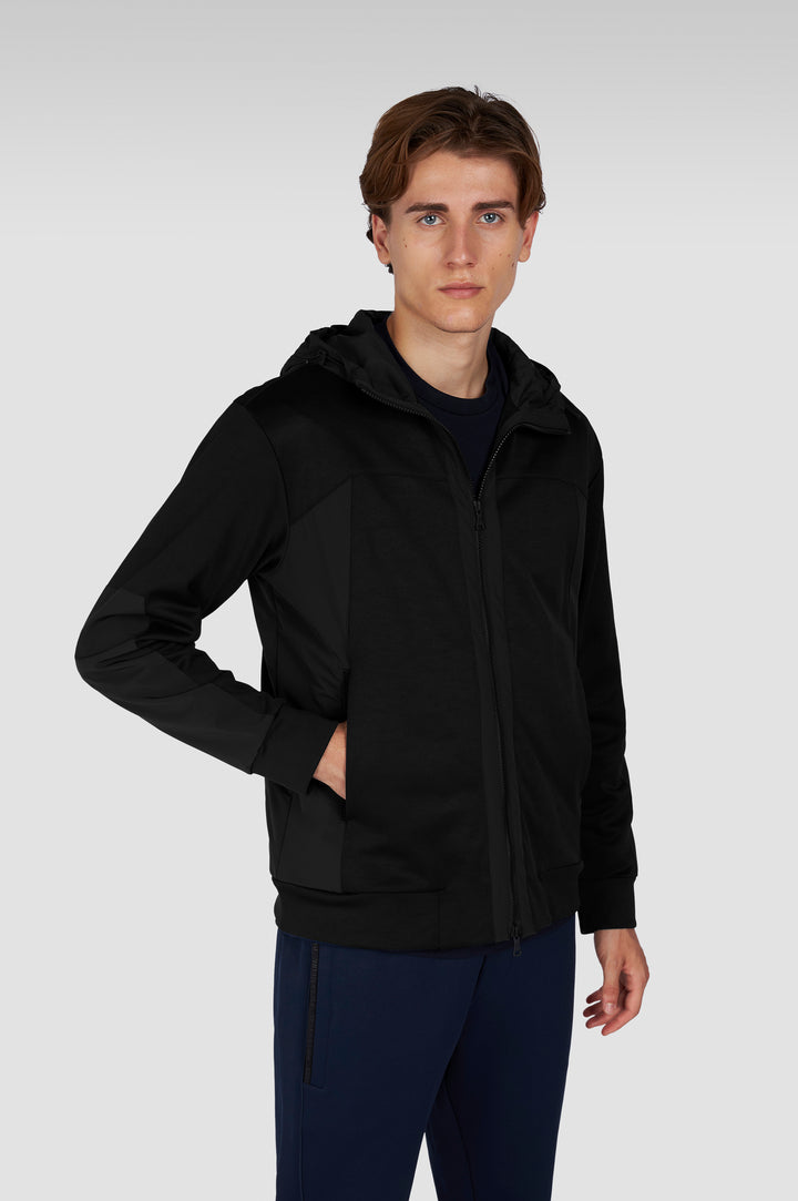 Paul & Shark Typhoon Re4x4 Supersoft Fleece Cardigan | Black