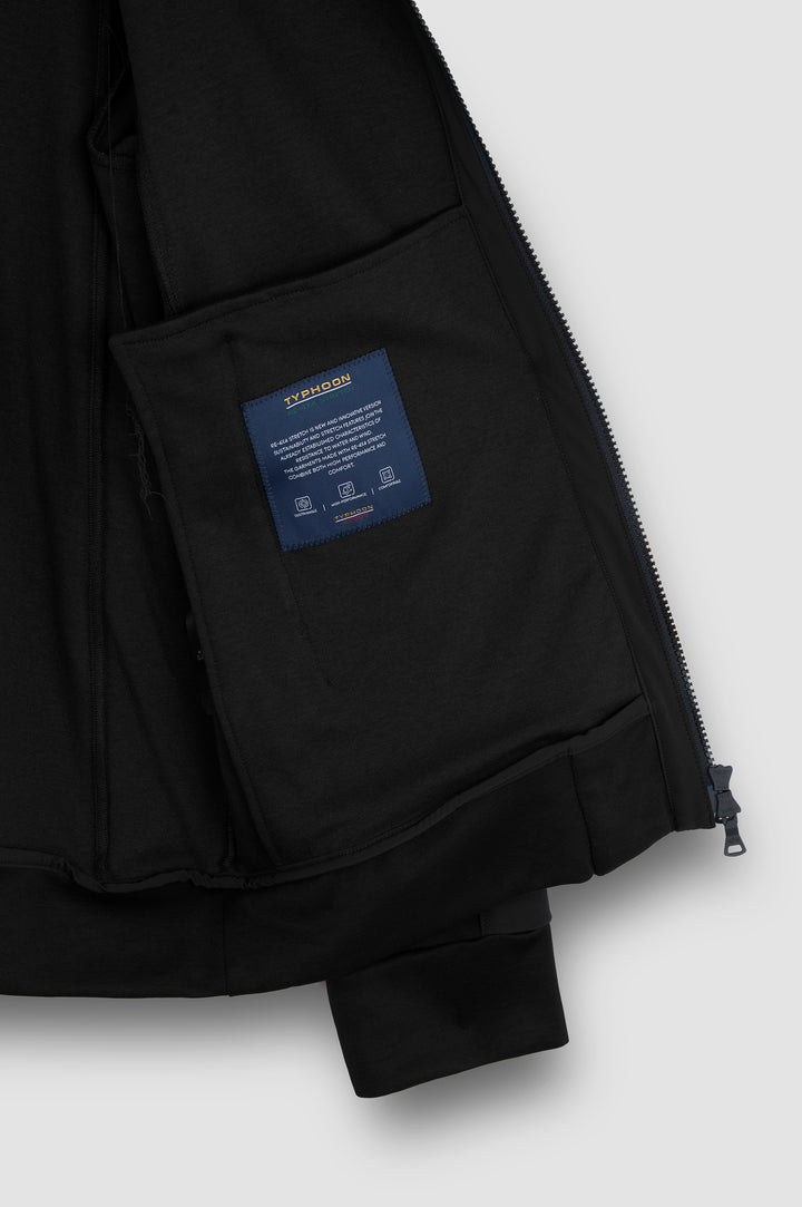 Paul & Shark Typhoon Re4x4 Supersoft Fleece Cardigan | Black