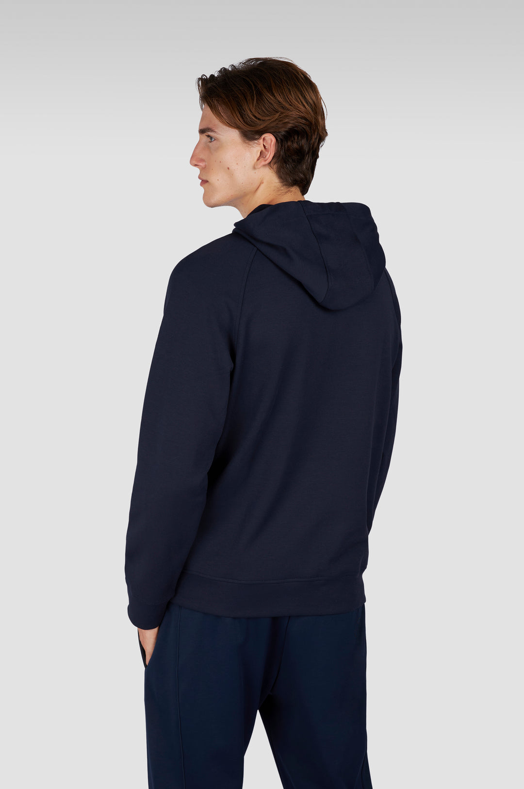Paul & Shark Printed Logo XSoft Fleece Cotton Hoodie | Navy