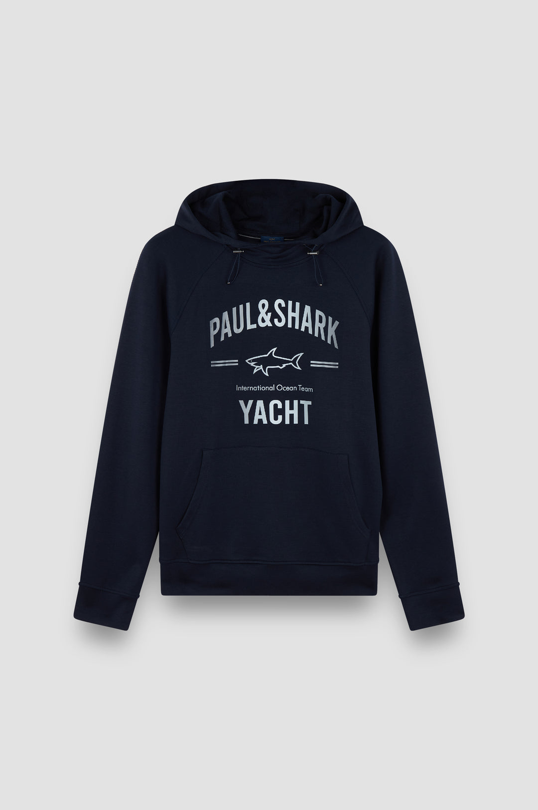 Paul & Shark Printed Logo XSoft Fleece Cotton Hoodie | Navy