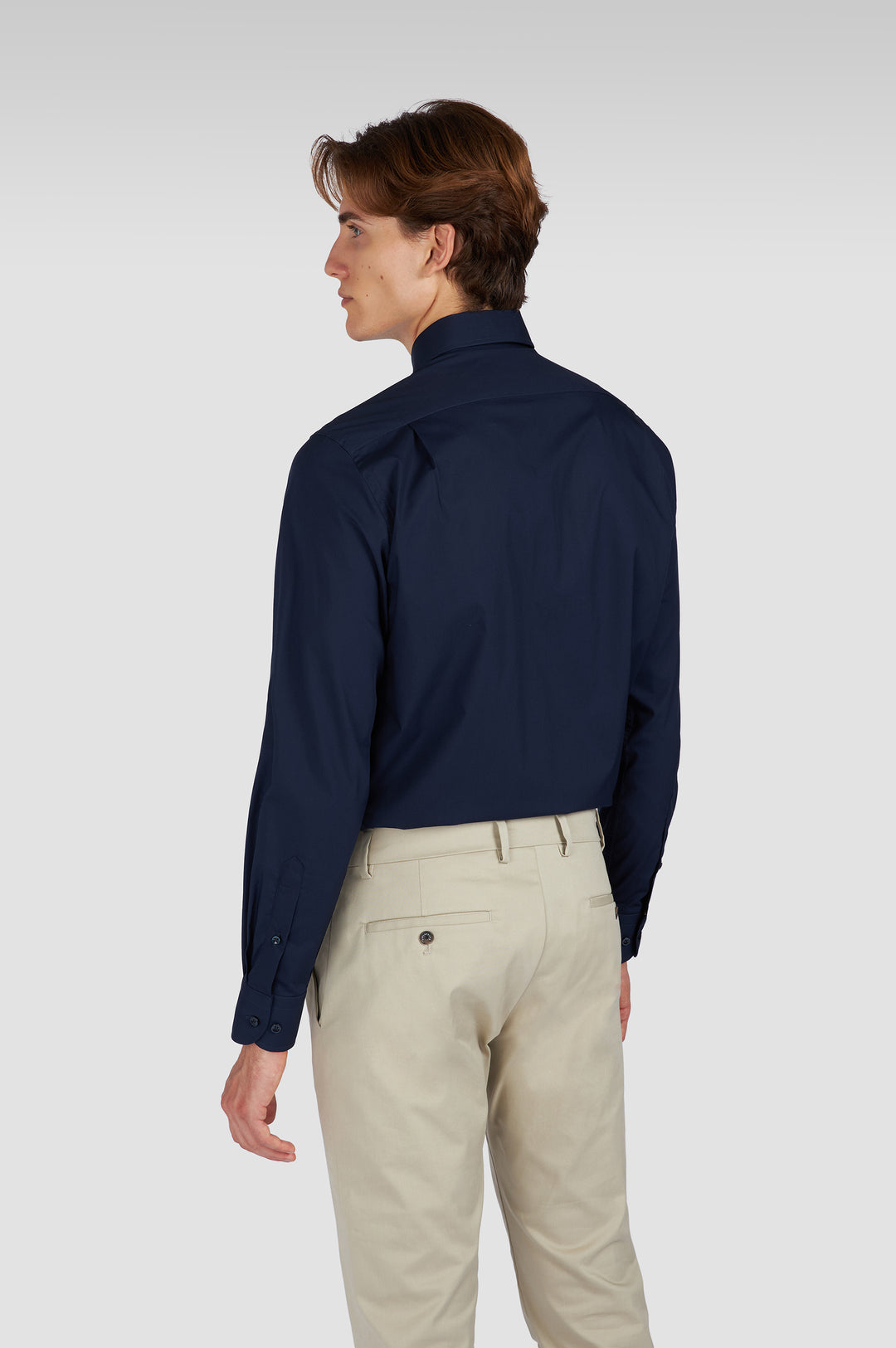 Paul & Shark Cotton Poplin Shirt with Heraldic Embrodery | Navy