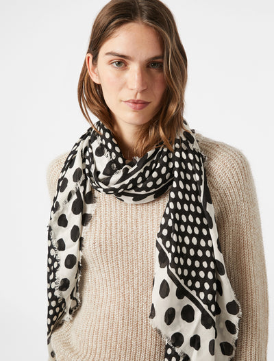 PennyBlack Arabo Scarf | Black/Ivory