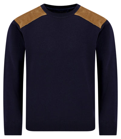 Paul & Shark Velvet Soft Cool Touch Wool Crewneck | Navy