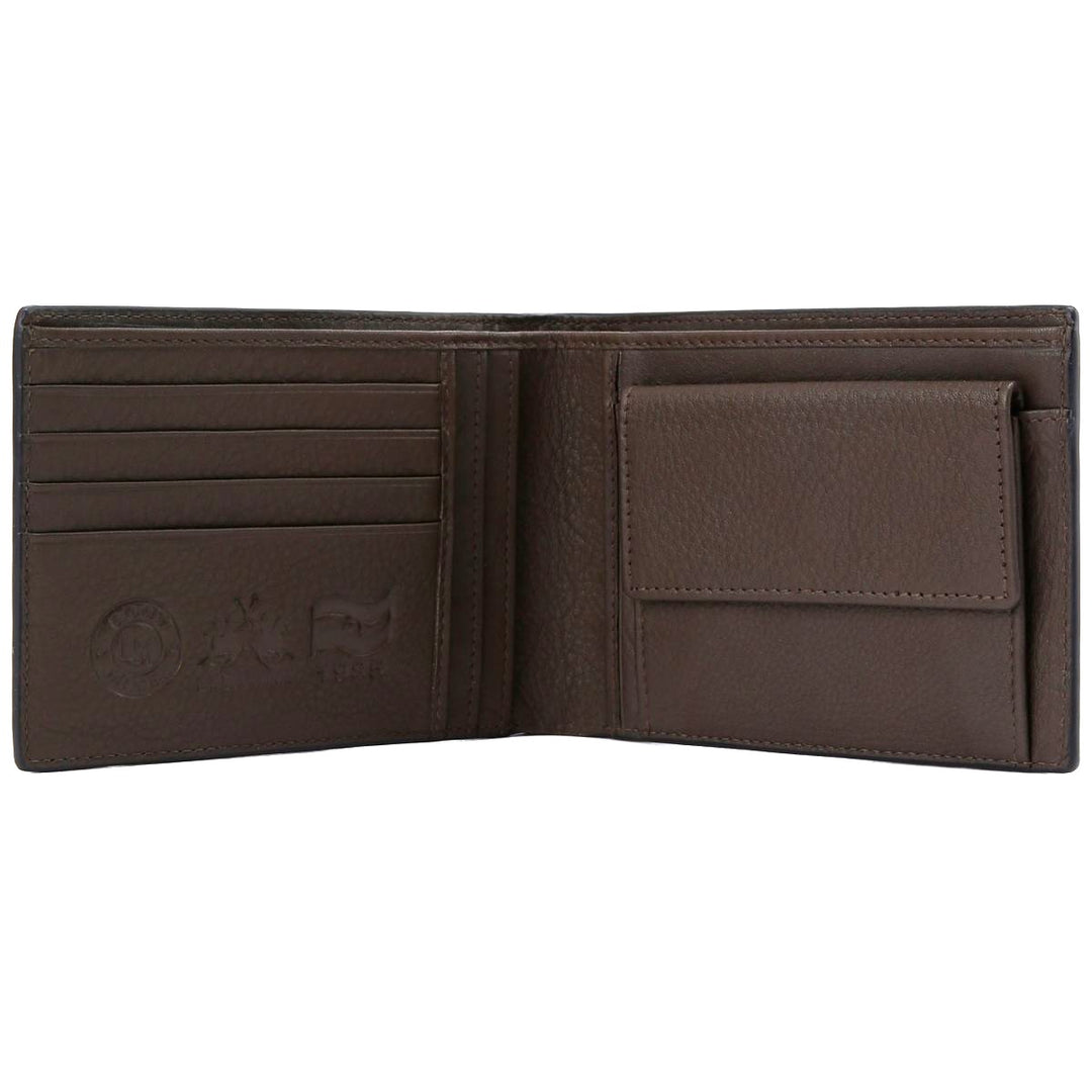 La Martina Men's Leather Wallet with Coins Pocket | Grey