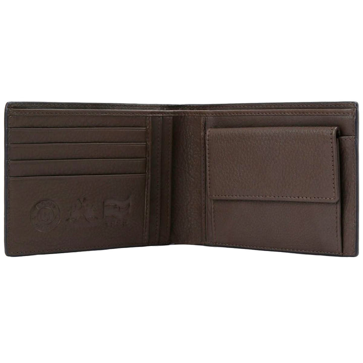 La Martina Men's Leather Wallet with Coins Pocket | Grey