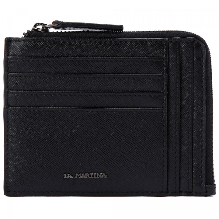 La Martina Men's Cardholder+ Coin Pocket | Black