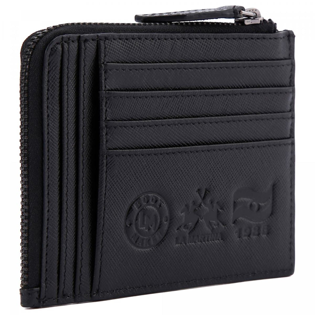 La Martina Men's Cardholder+ Coin Pocket | Black