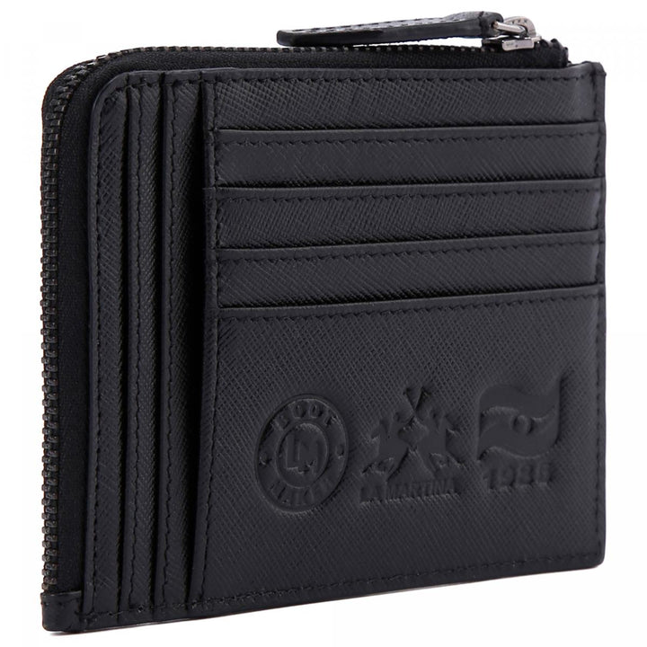 La Martina Men's Cardholder+ Coin Pocket | Black
