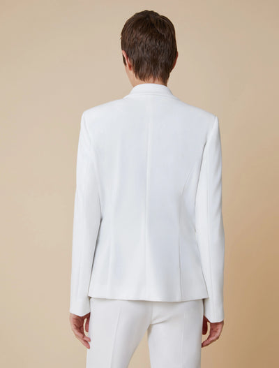 PennyBlack Slim Fit Jersey Blazer | White