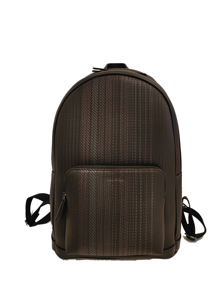 Ted Baker Waliis Printed Weave PU Backpack | Black