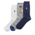 Ralph Lauren Polo Bear Sock 3-Pack | Navy/Grey/Ivory