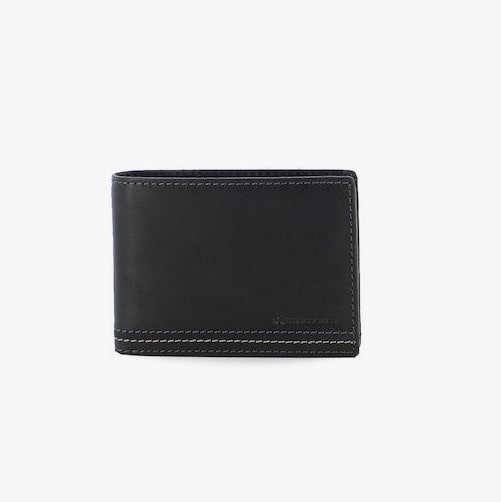La Martina Men's Leather Wallet with Coins Pocket | Black